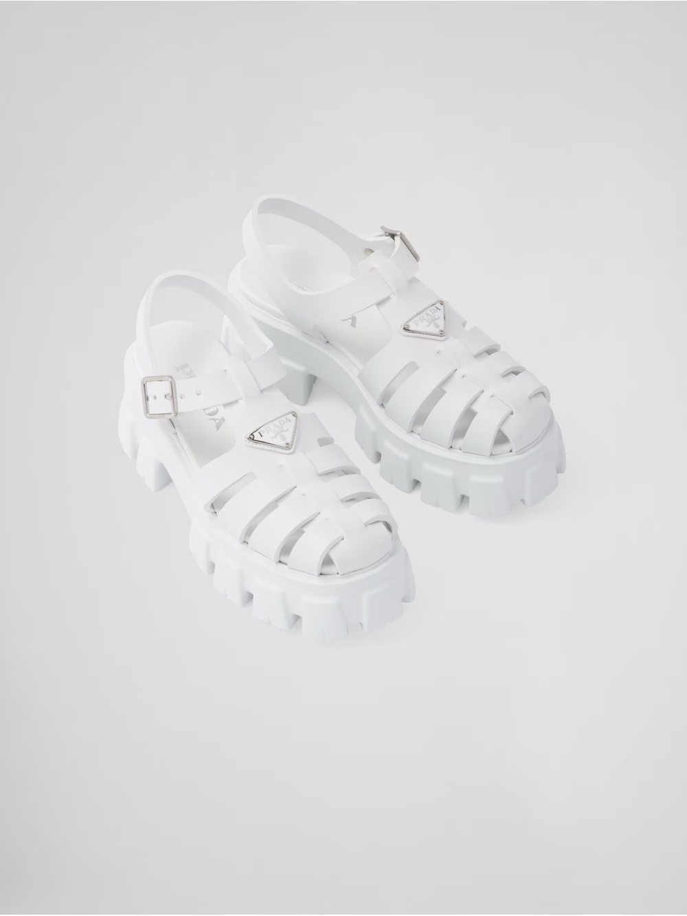 Prada Rubber Monolith sandals